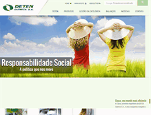 Tablet Screenshot of deten.com.br